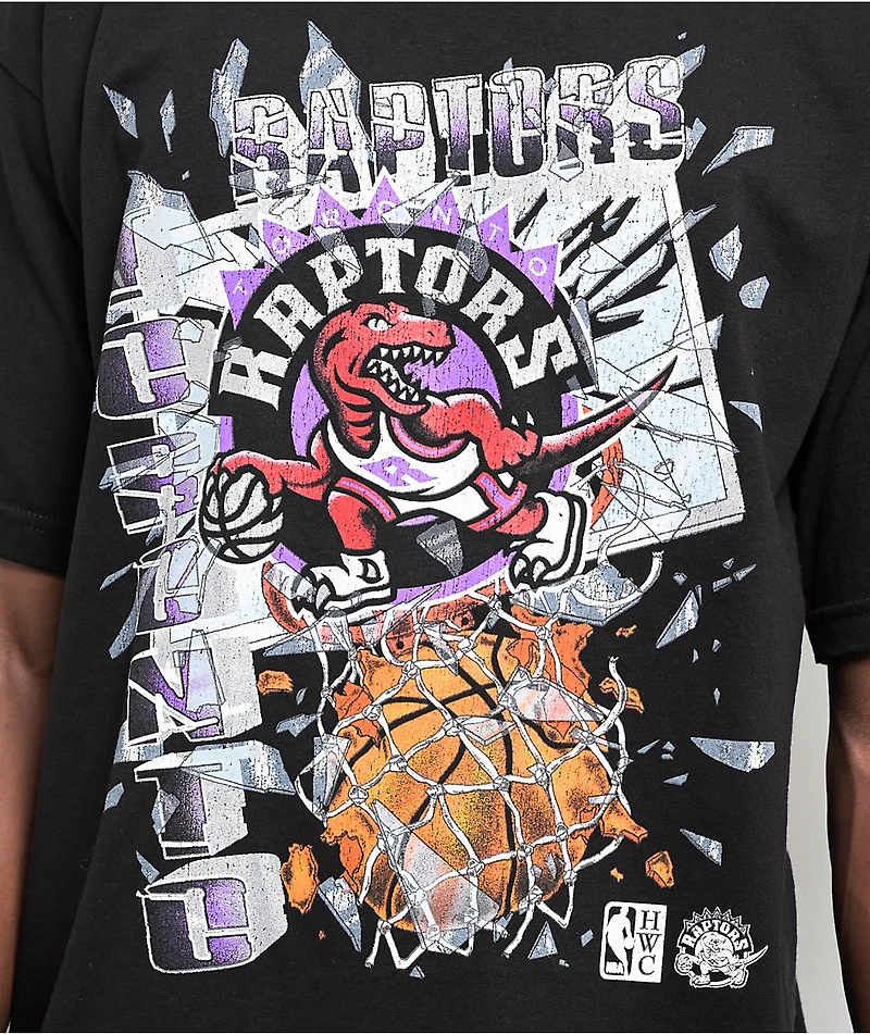 Mitchell & Ness Raptors Shatter Black T-Shirt
