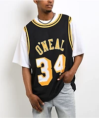 Mitchell & Ness Shaq Los Angeles Lakers Best In Class Black & White T-Shirt