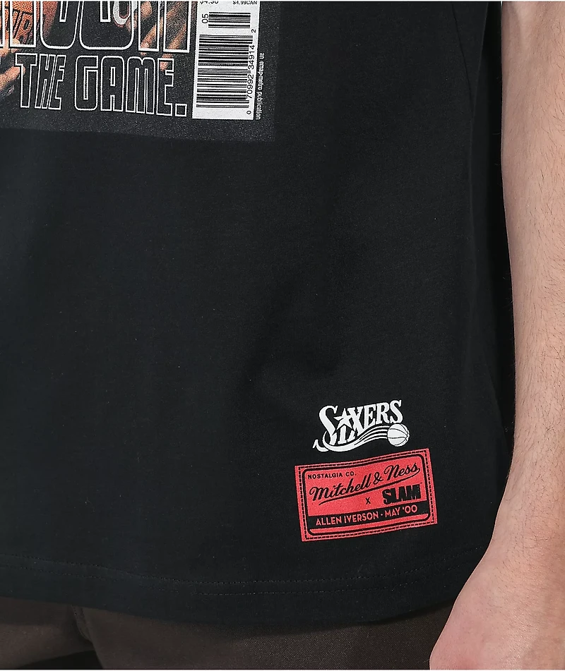 Mitchell & Ness Slam Magazine Iverson Cover Black T-Shirt