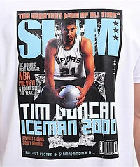 Mitchell & Ness Slam Magazine Tim Duncan Cover White T-Shirt