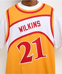 Mitchell & Ness Wilkins Atlanta Hawks Best In Class Yellow & White T-Shirt