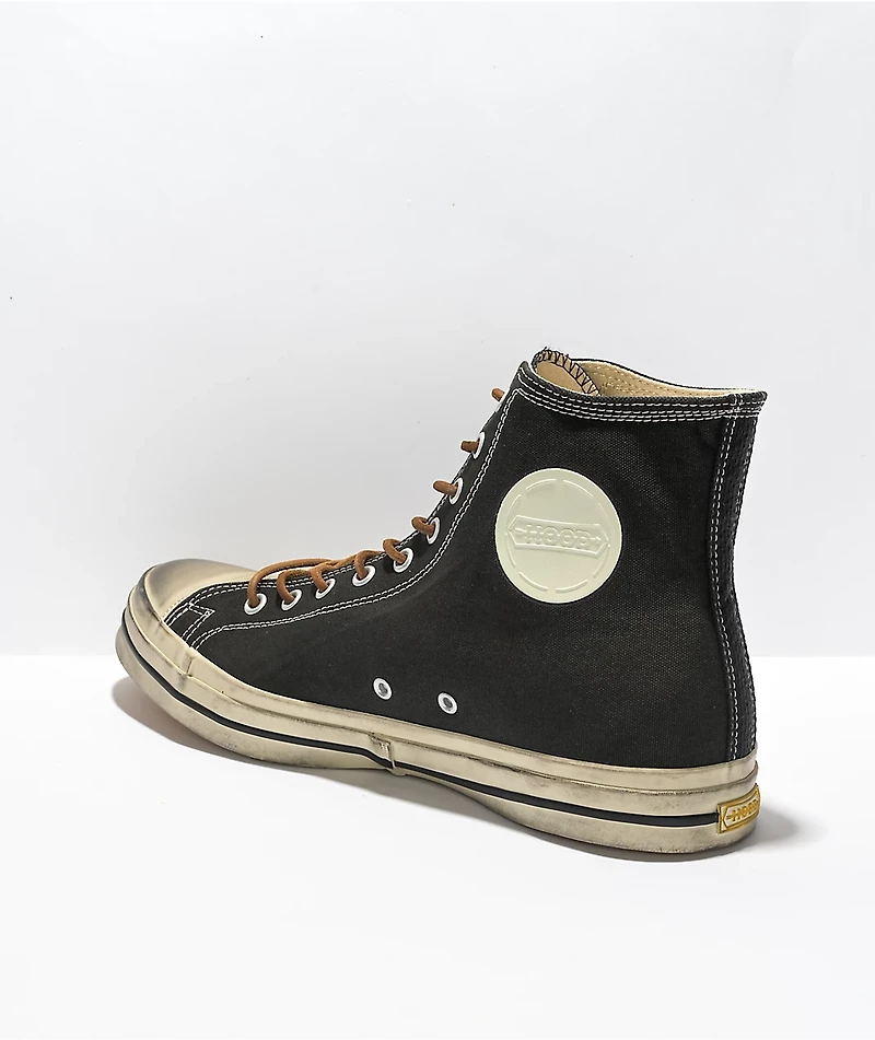 Mitchell & Ness x Hood Conference High Cut Black White Top Shoes