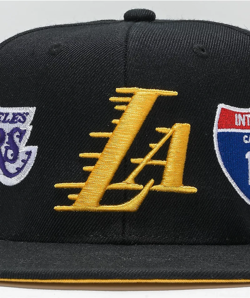 Mitchell & Ness x LA Lakers Champ Patch Snapback Hat