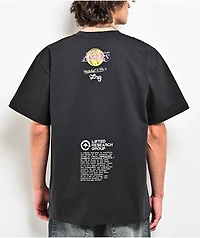 Mitchell & Ness x LRG LA Lakers Wild Art Black T-Shirt