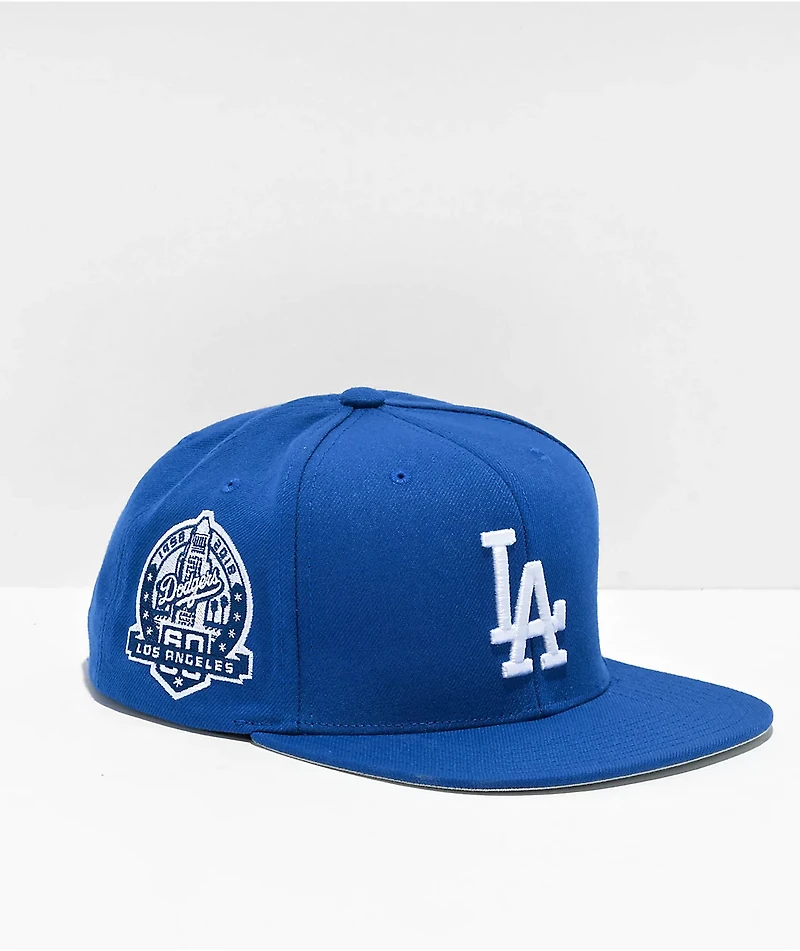 Mitchell & Ness x MLB Los Angeles Dodgers Blue Snapback Hat