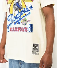 Mitchell & Ness x MLB Los Angeles Dodgers World Series Cream T-Shirt
