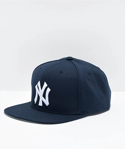 Mitchell & Ness x MLB New York Yankees Blue Snapback Hat