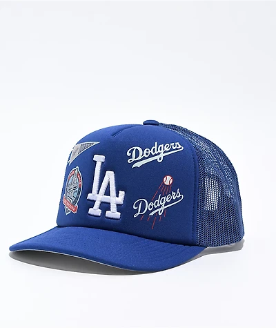 Mitchell & Ness x MLB Overload Los Angeles Dodgers Blue Trucker Hat