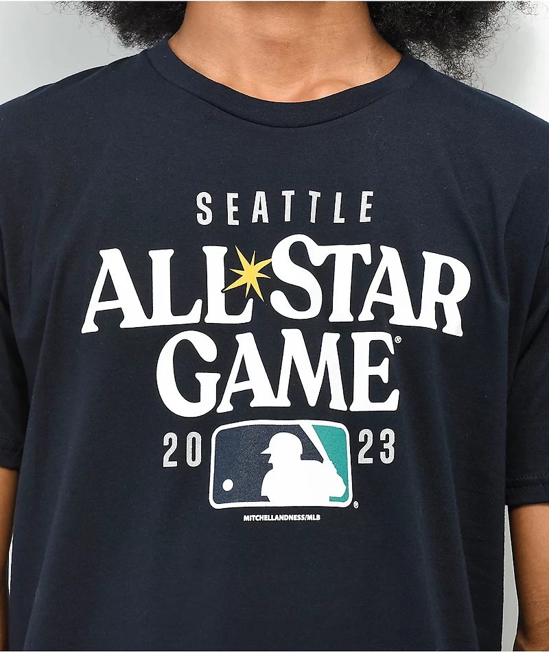 Mitchell & Ness x MLB Seattle All Star Game 2023 Navy T-Shirt