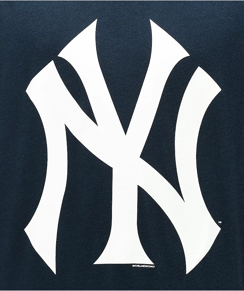 Mitchell & Ness x MLB Yankees Logo 2 Navy T-Shirt