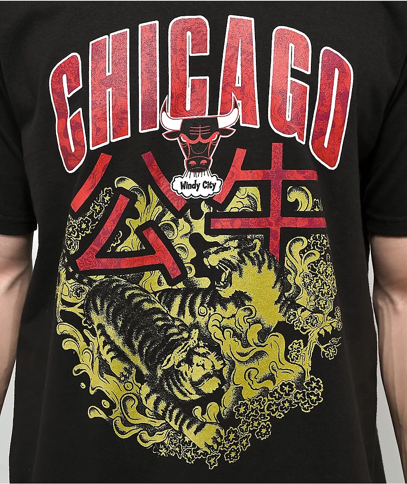 Mitchell & Ness x NBA Bulls Chinese New Year Black T-Shirt