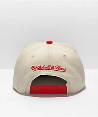 Mitchell & Ness x NBA Chicago Bulls Natural Snapback Hat