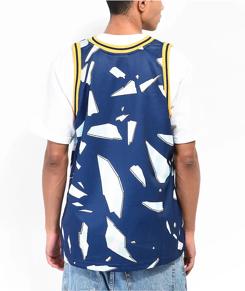 Mitchell & Ness x NBA Golden State Warriors Energy Blue Basketball Jersey