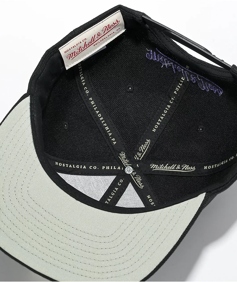Mitchell & Ness x NBA Lakers Basic Black Snapback Hat
