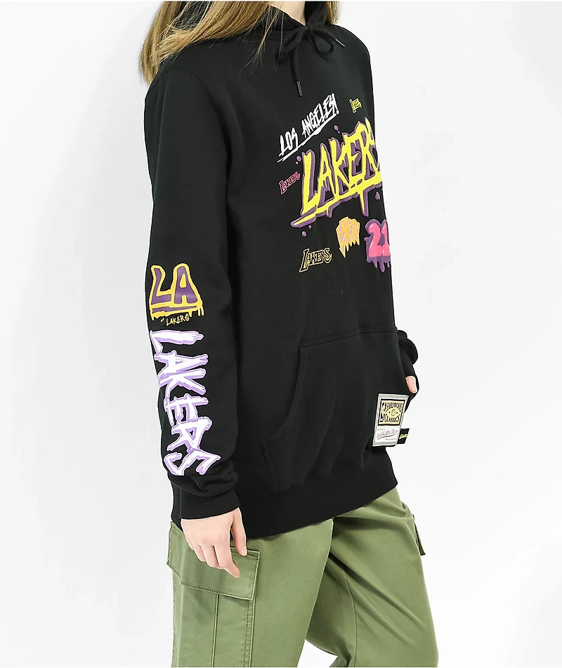 Mitchell & Ness x NBA Lakers Black Hoodie
