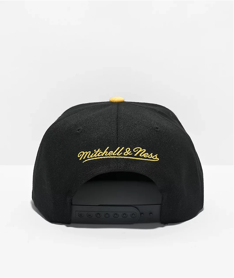 Mitchell & Ness x NBA Lakers Now Big Face Black Snapback Hat