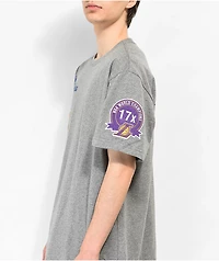 Mitchell & Ness x NBA Lakers Patch Grey T-Shirt