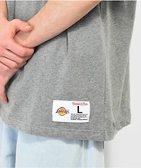 Mitchell & Ness x NBA Lakers Patch Grey T-Shirt