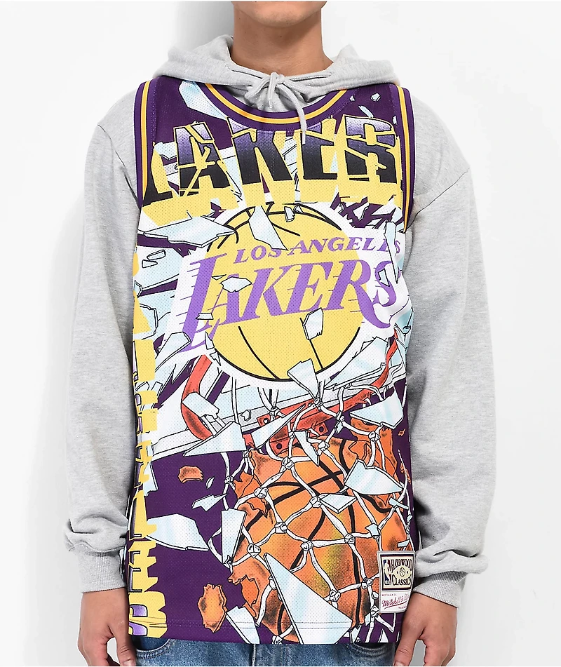 Mitchell & Ness x NBA Los Angeles Lakers Energy Purple Basketball Jersey