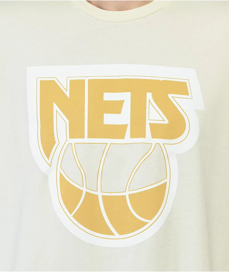 Mitchell & Ness x NBA Nets Sandman Cream T-shirt