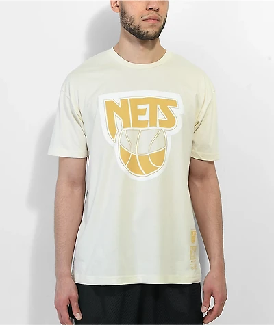 Mitchell & Ness x NBA Nets Sandman Cream T-shirt