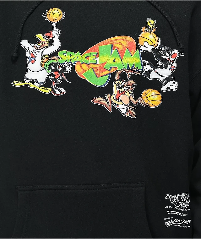 Mitchell Ness x Space Jam Free Shot Black Hoodie MainPlace Mall