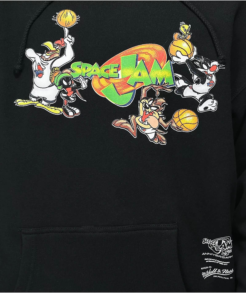 Mitchell & Ness x Space Jam Free Shot Black Hoodie