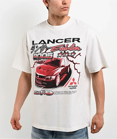 Mitsubishi Lancer Evolution 2005 White T-Shirt