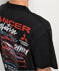 Mitsubishi Lancer Evolution Black Wash T-Shirt