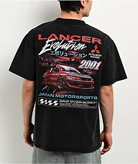 Mitsubishi Lancer Evolution Black Wash T-Shirt
