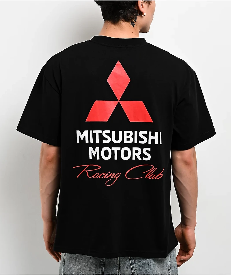 Mitsubishi Racing Club Logo Black T-Shirt