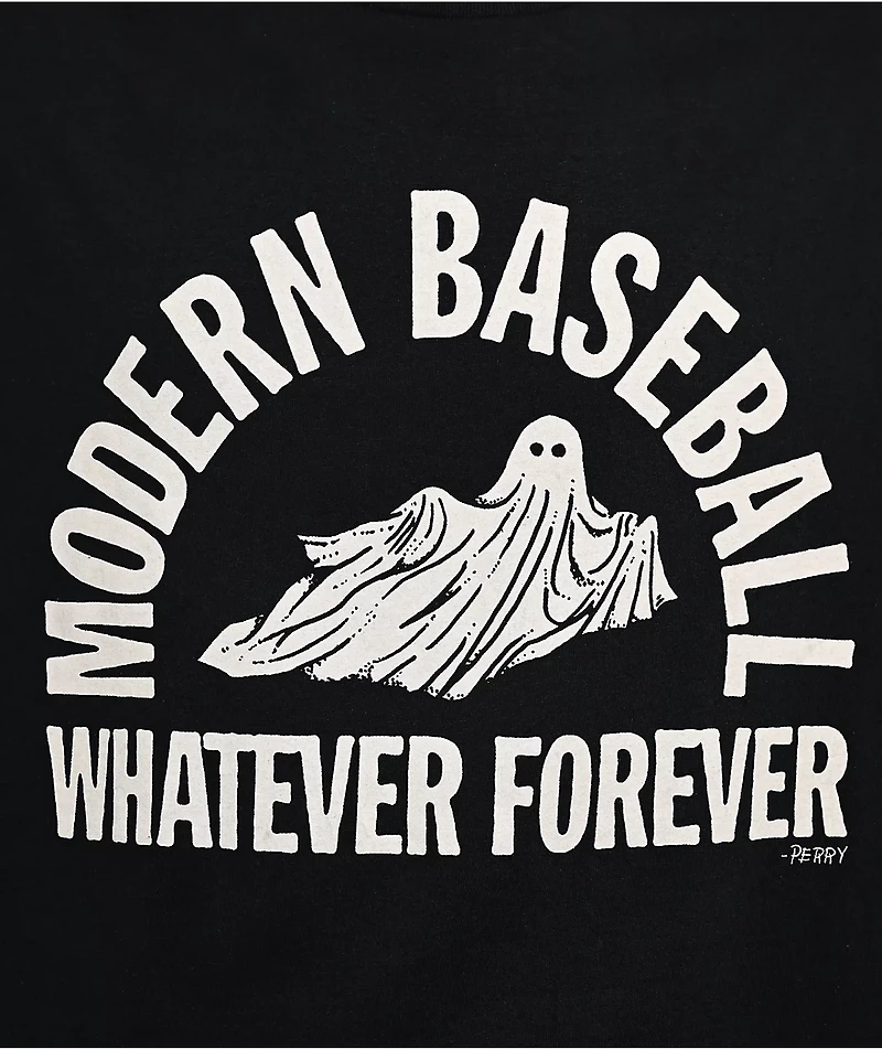 Modern Baseball Whatever Forever Black T-Shirt