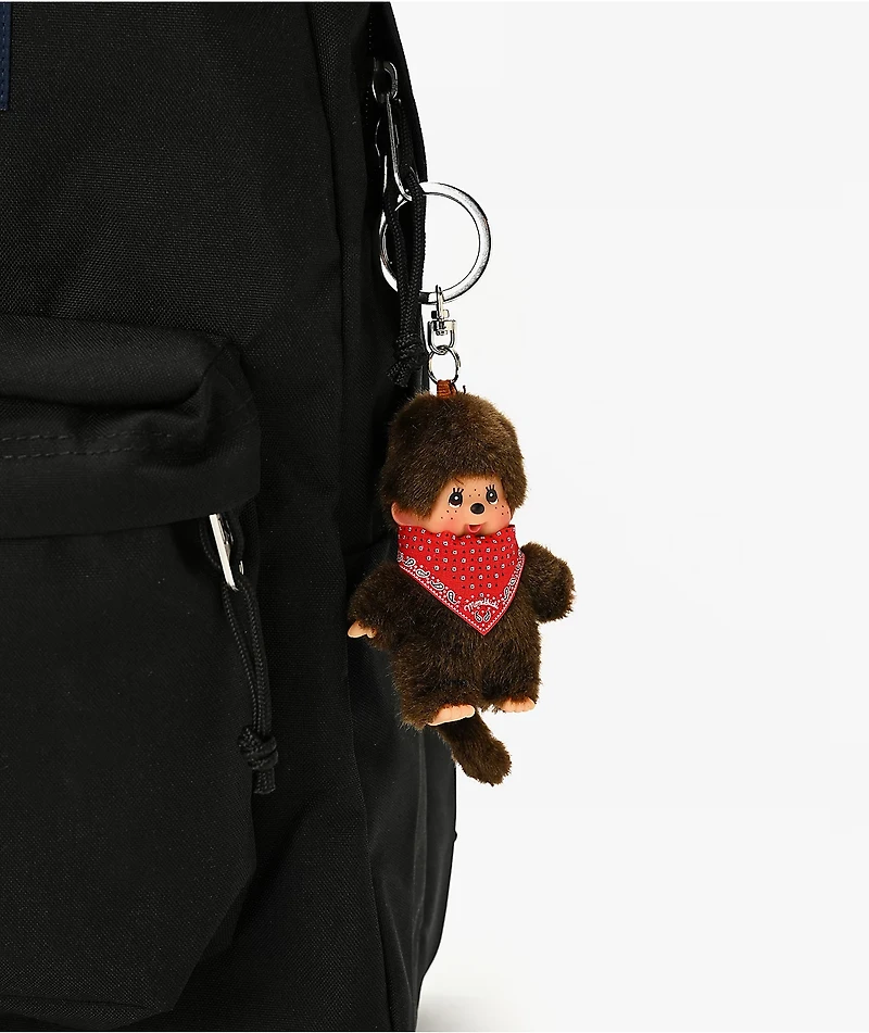 Monchhichi Bandana Boy Vinyl Plush Keychain