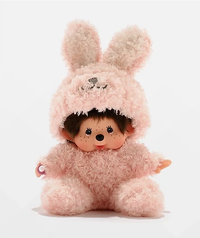 Monchhichi Sitting Fluffy Bunny Vinyl Plush Toy