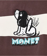 Monet Bad Dog Brown Stripe T-Shirt