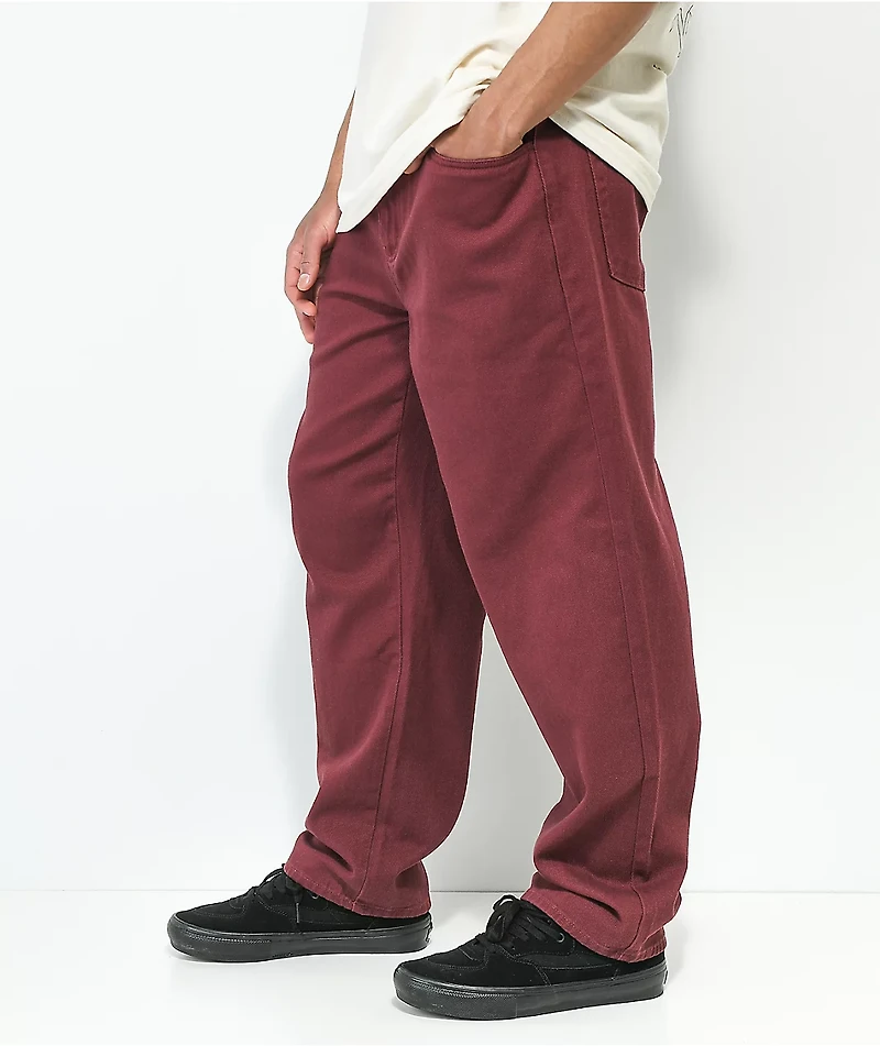 Monet Burgundy Skate Jeans