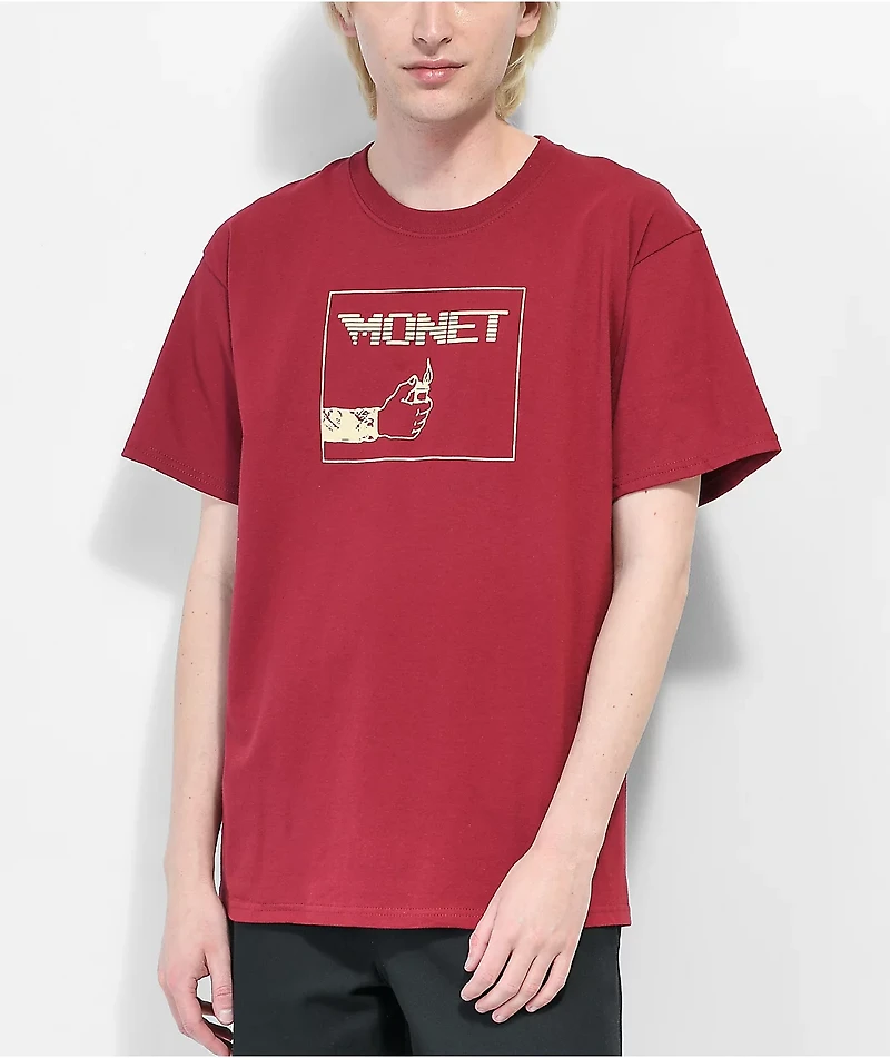 Monet Burned CD Cardinal Red T-Shirt