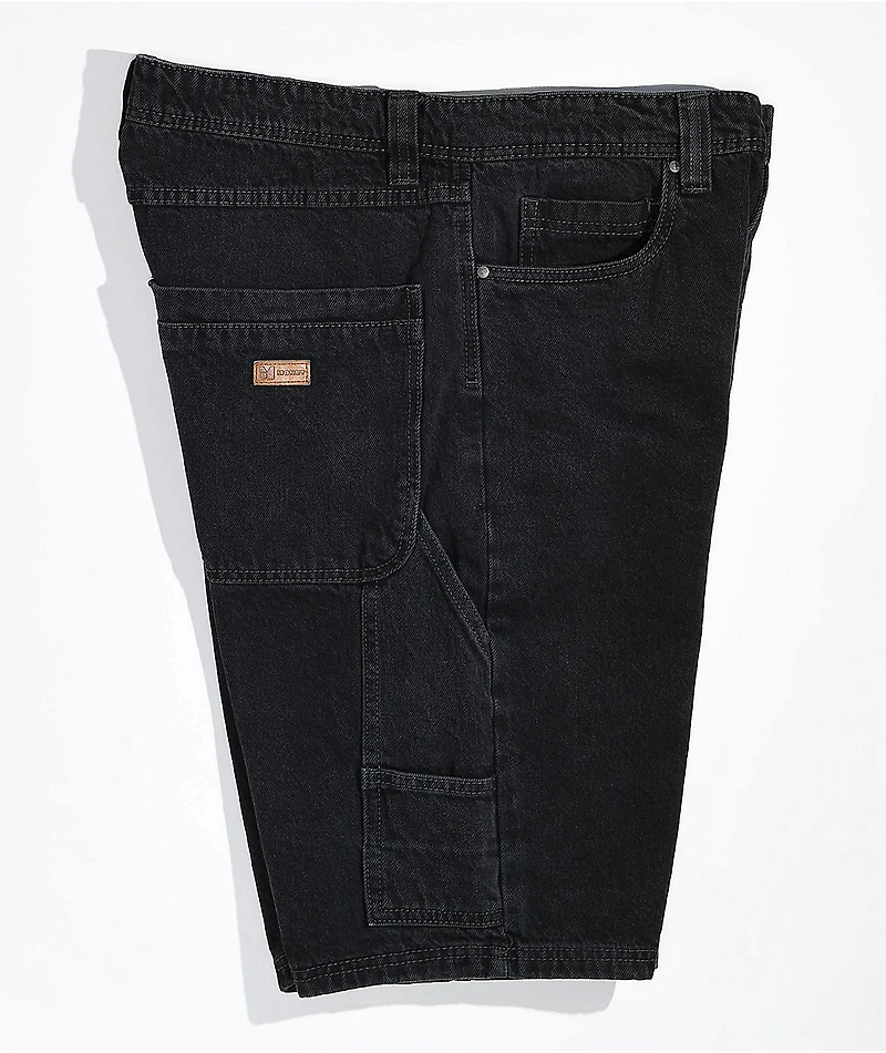 Monet Carve Black Wash Denim Shorts