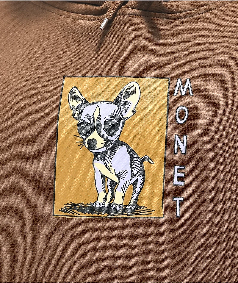 Monet Chihuahua Brown Hoodie