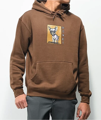 Monet Chihuahua Brown Hoodie