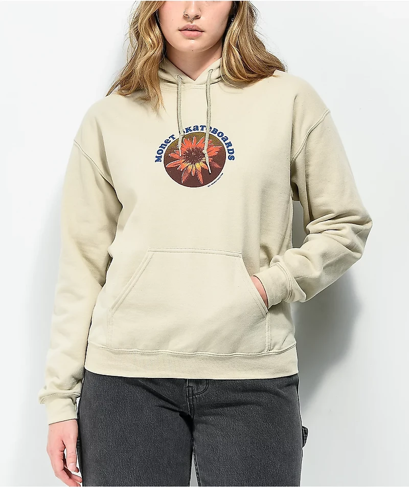 Monet Growth Takes Time Sand Hoodie