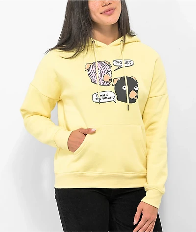 Monet Mason Drag Yellow Hoodie