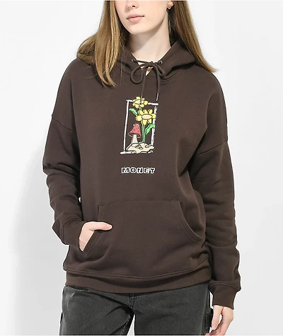 Monet Mason Nature Brown Hoodie