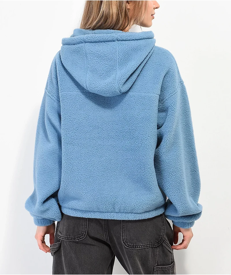 Monet Pozie Blue Tech Fleece Hoodie