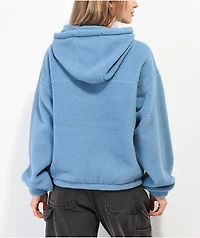 Monet Pozie Blue Tech Fleece Hoodie