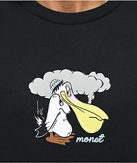 Monet Puff the Pelican Black T-Shirt