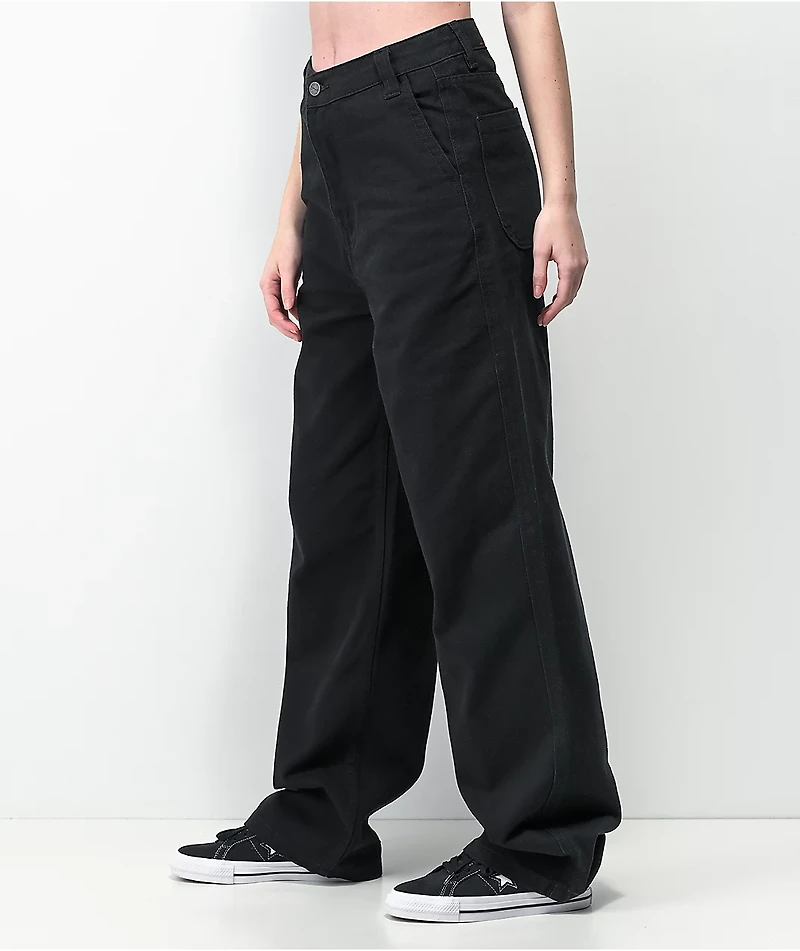 Monet Sammi Black Wide Leg Skate Jeans