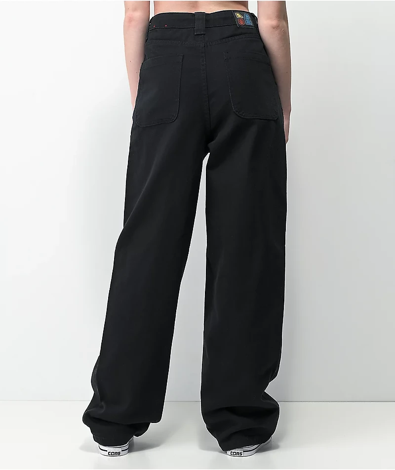Monet Sammi Black Wide Leg Skate Jeans
