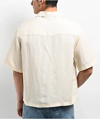 Monet Skateboards Banks Woven White Button Up Shirt