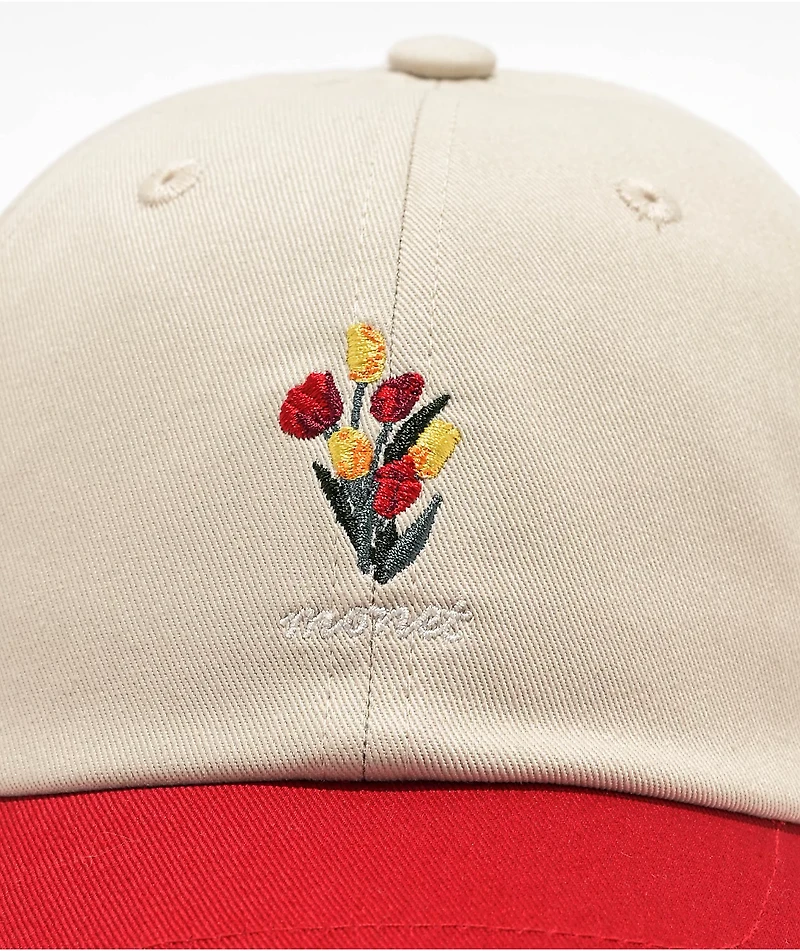 Monet Skateboards Bouquet Birch & Red Strapback Hat
